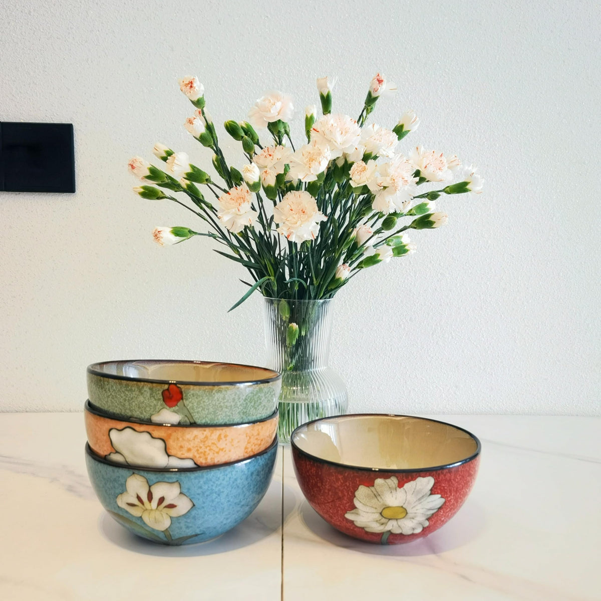 28oz Ceramic Bowl Set of 4 L3486