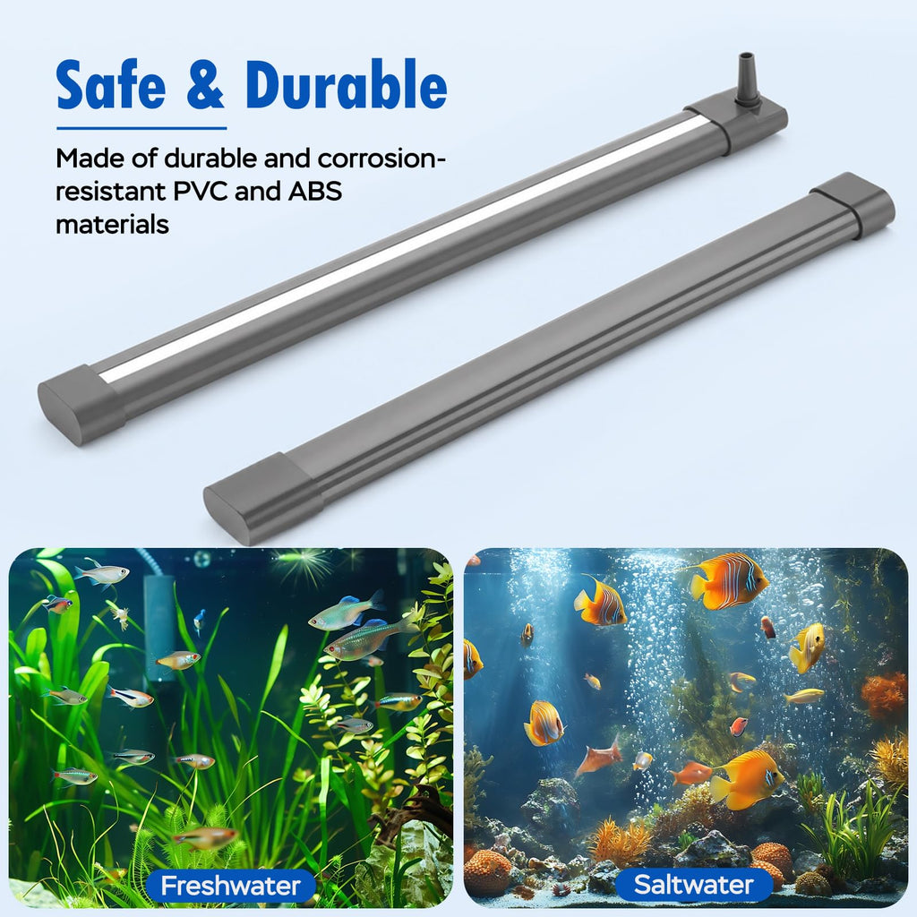Aquarium Air Bubble Strip, Fine Bubble Wall Air Stone Bar (6.3 Inch) Y891