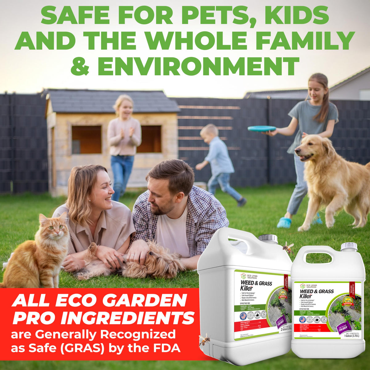 Organic Vinegar Weed Killer Spray Ready Herbicide 1 Gallon G1982