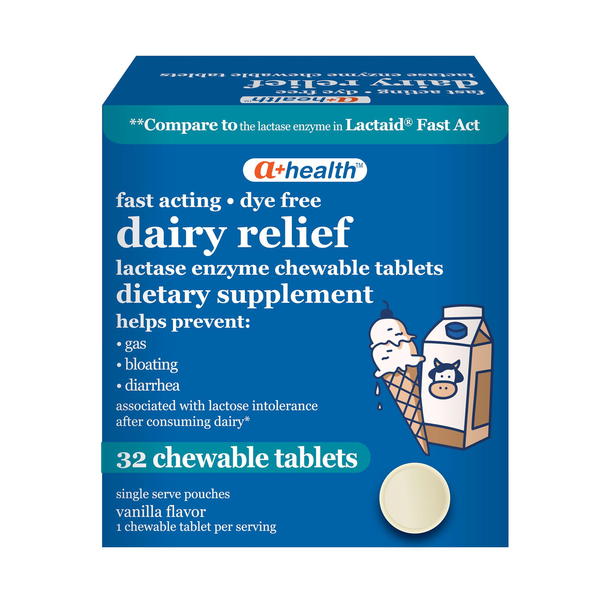 Lactase Enzyme Chewable Tablets 32 Count W119730