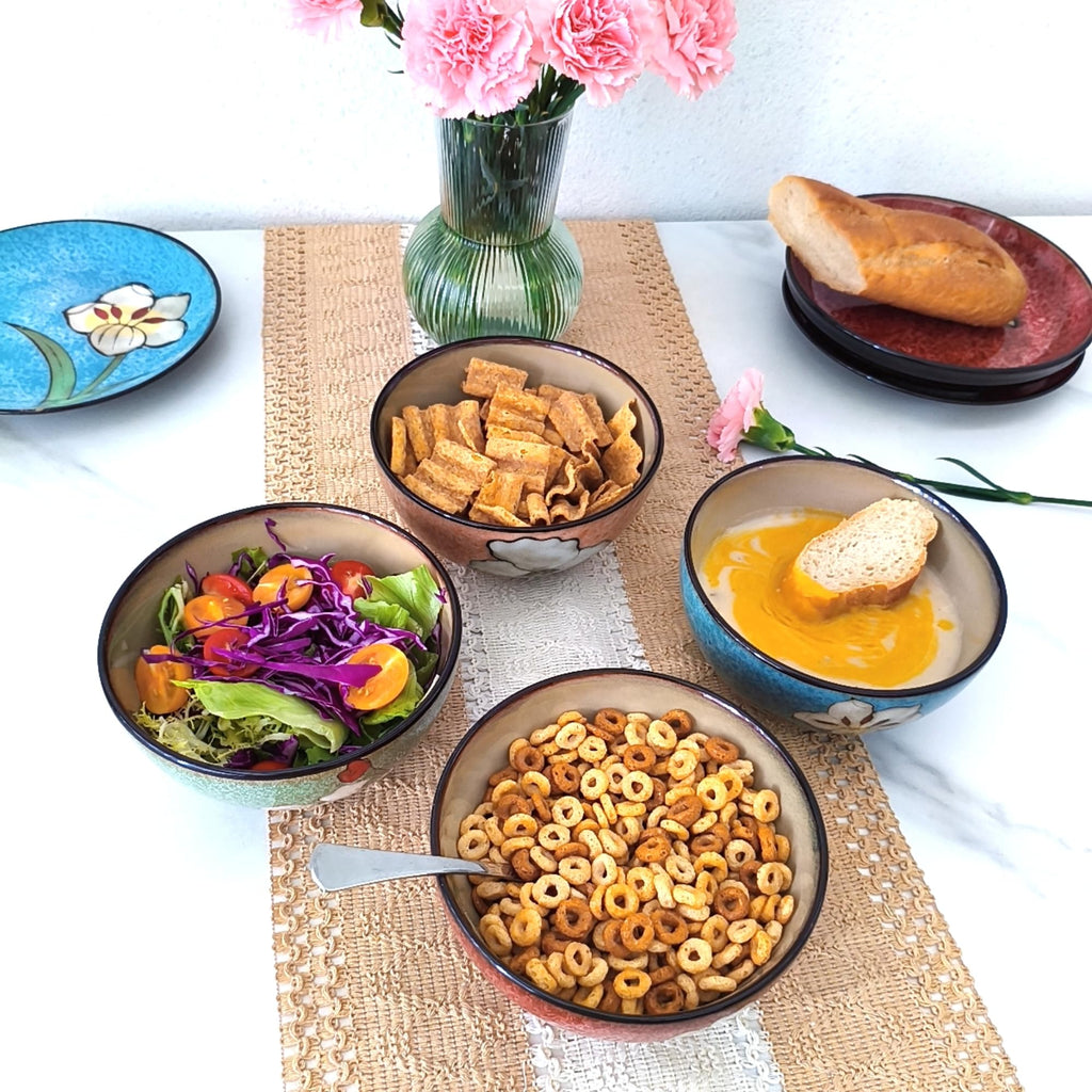 28oz Ceramic Bowl Set of 4 L3486