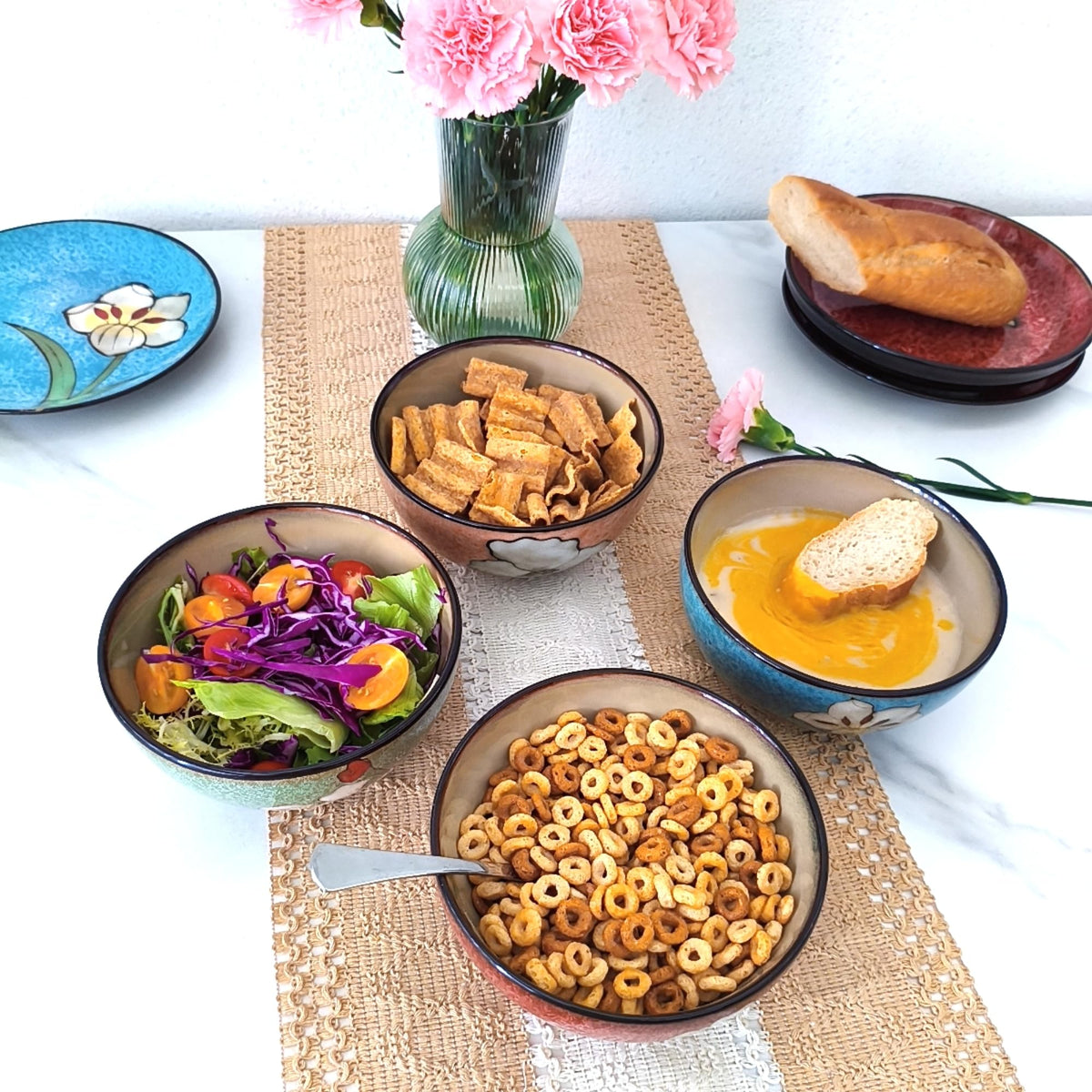 28oz Ceramic Bowl Set of 4 L3486