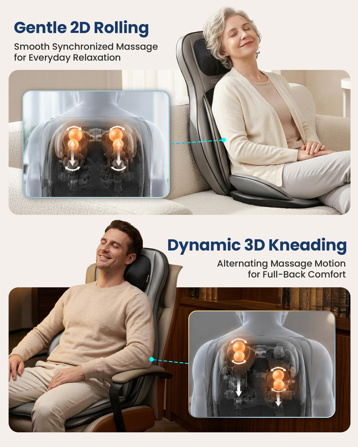 Shiatsu Neck & Back Massager with Heat A481