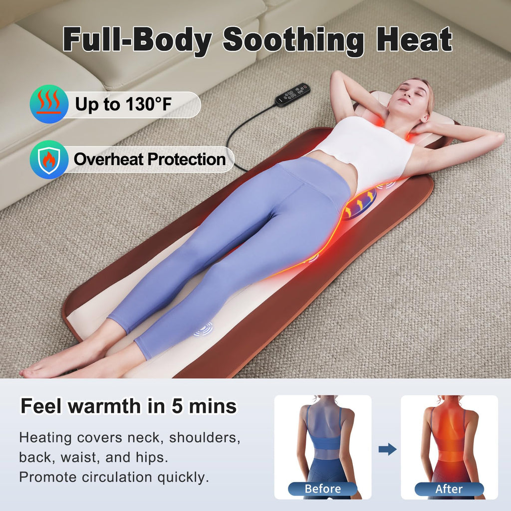 Full Body Massage Mat with 3 Heating Zones A932330