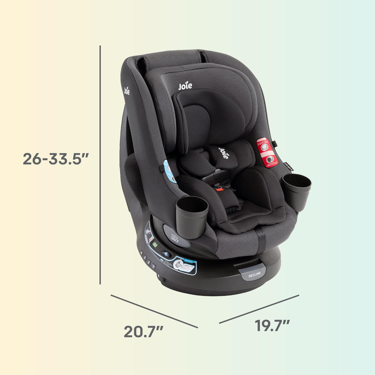 2-in-1 Rotating Convertible Car Seat N64303