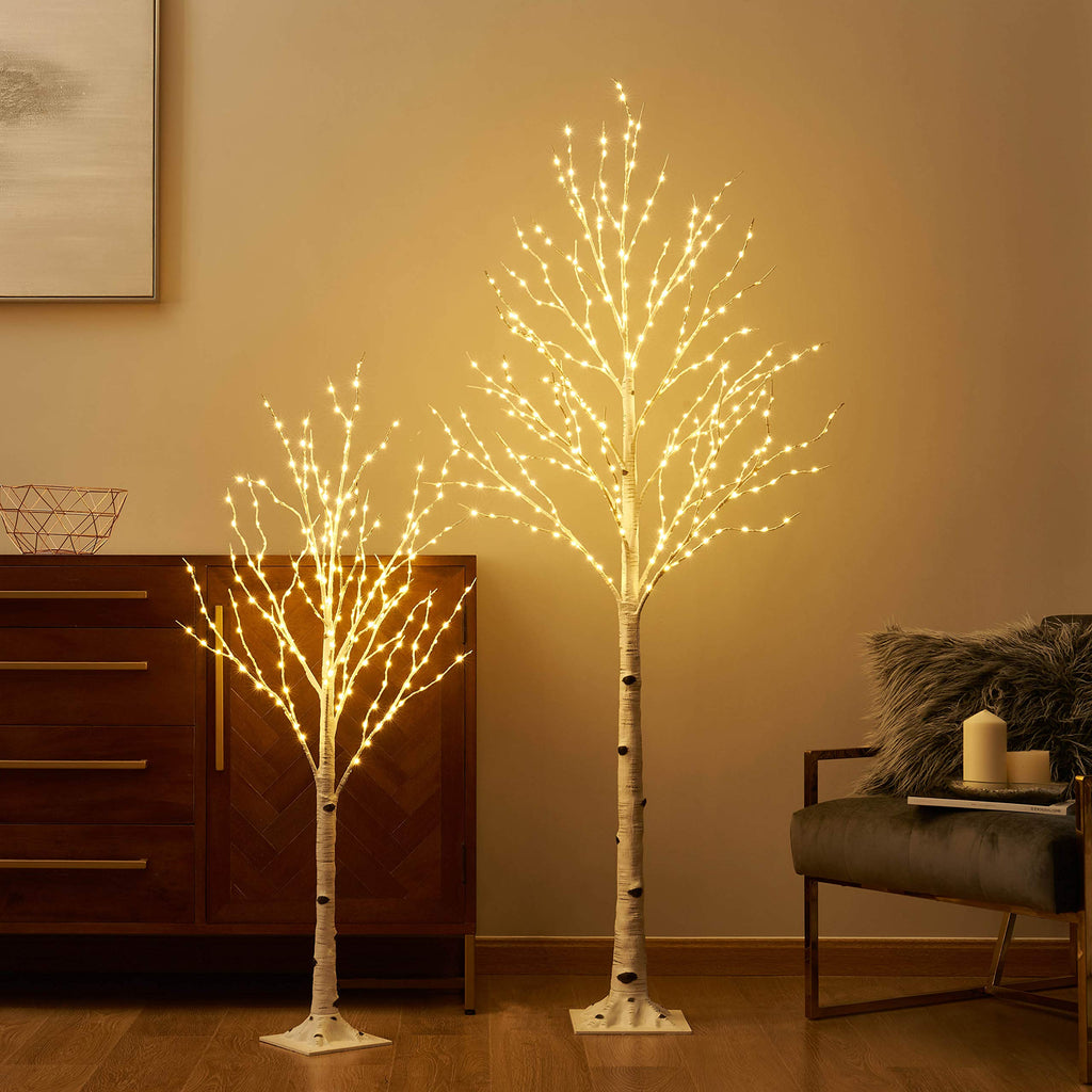 Lighted Birch Twig Tree with Fairy Lights 4FT 200 LED G235423