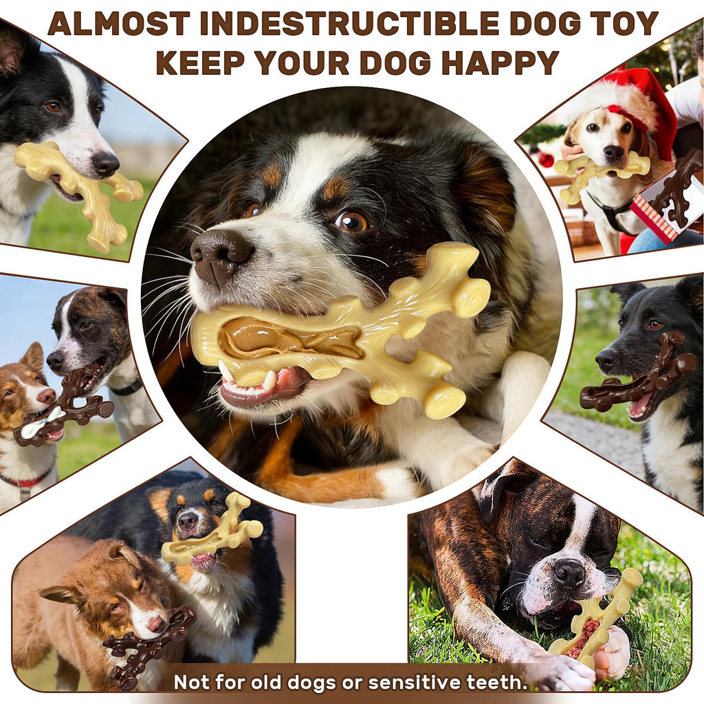 2 Pack Dog Chew Toys for Medium Large Breed F838