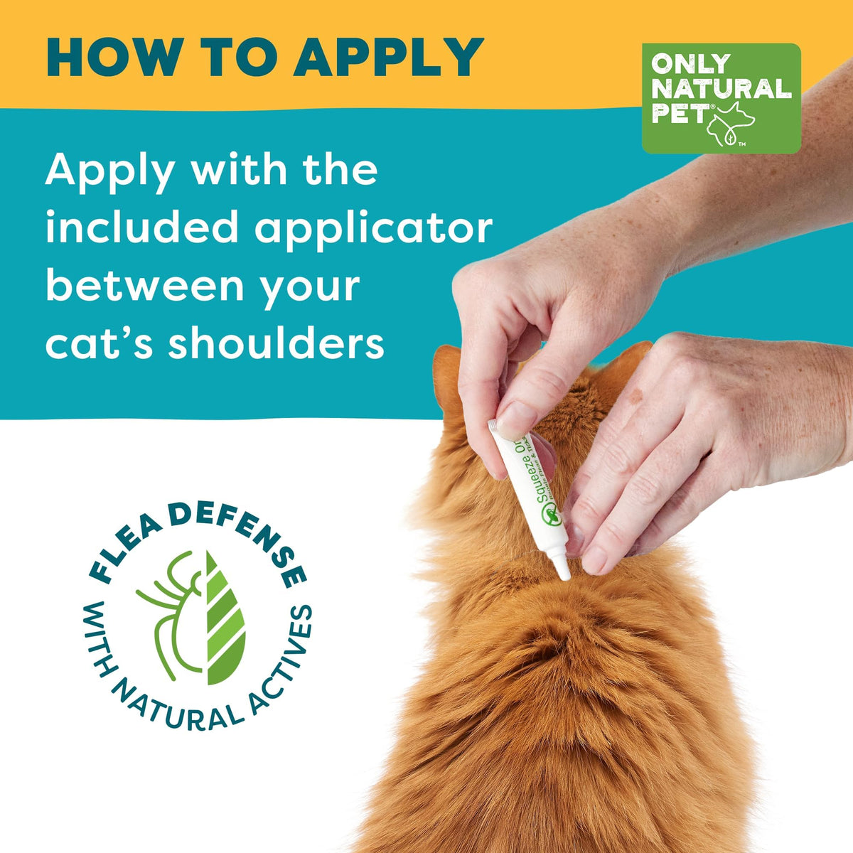 Natural Flea and Tick Prevention for Cats Squeeze-On Drops L1668