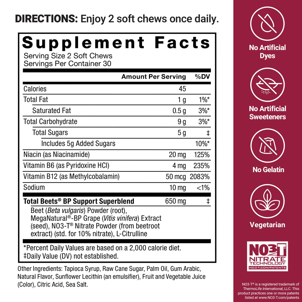 Beets Nitric Oxide Supplement J5302