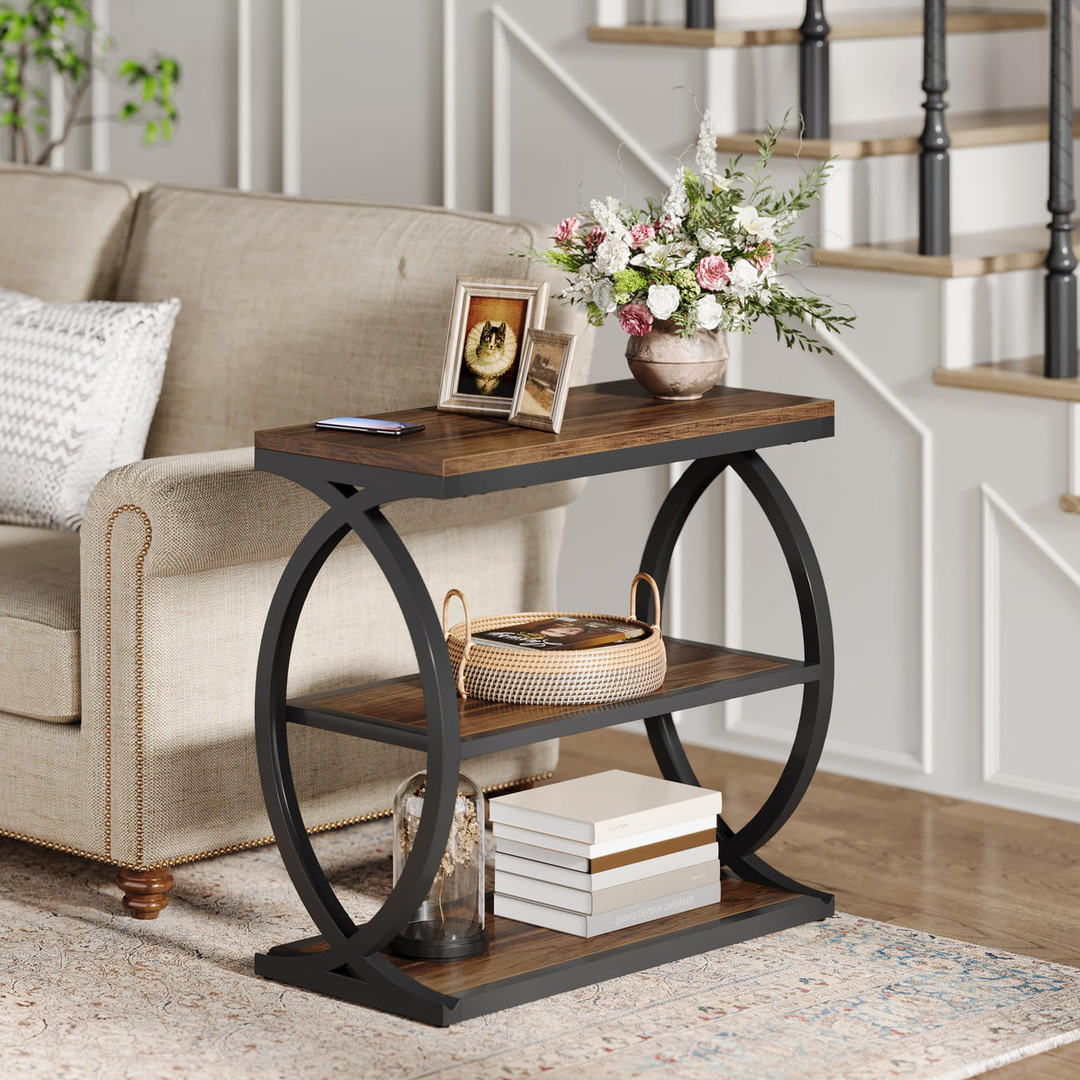 3-Tier Narrow End Table Z21409
