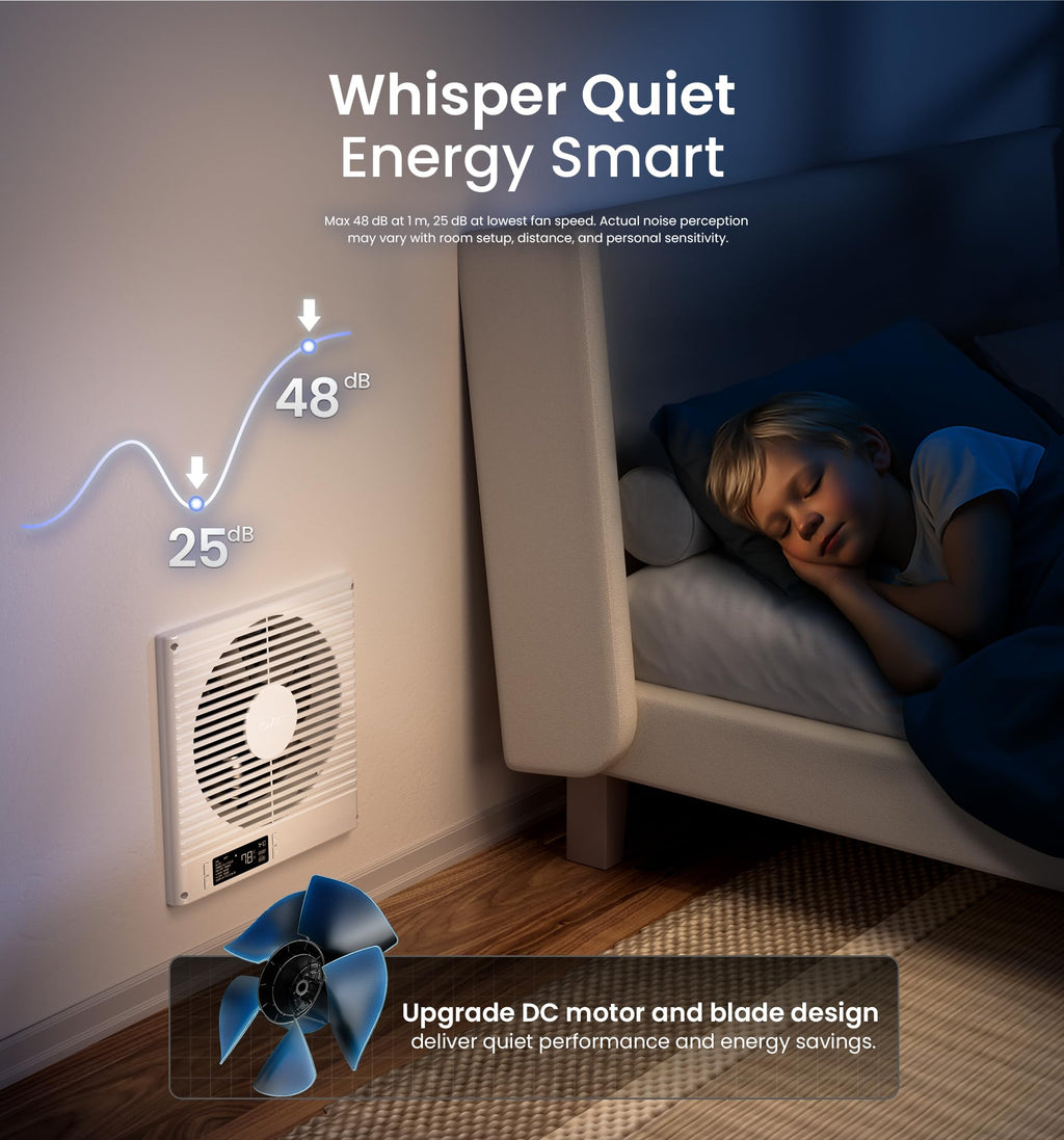 8" Room to Room Ventilation Fan with Remote W44261