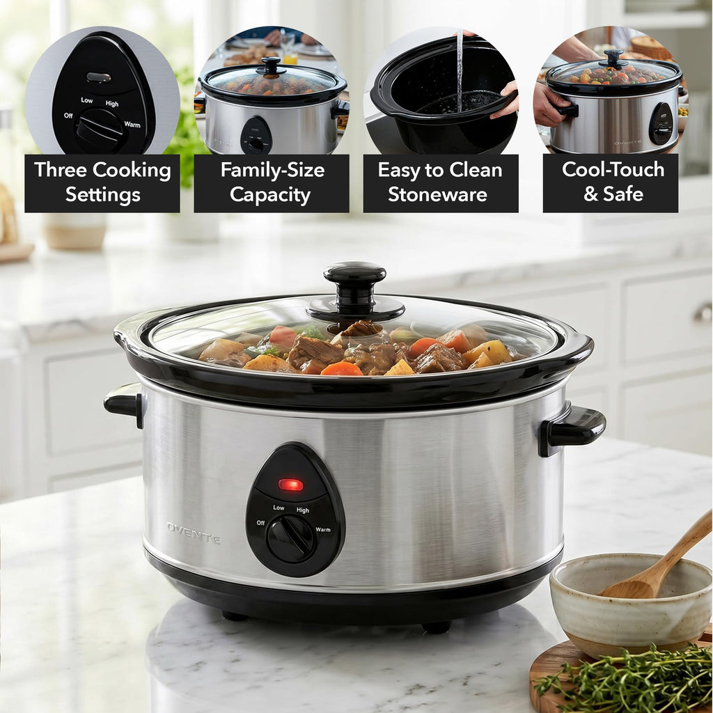 3.7 Qt Electric Slow Cooker F21162