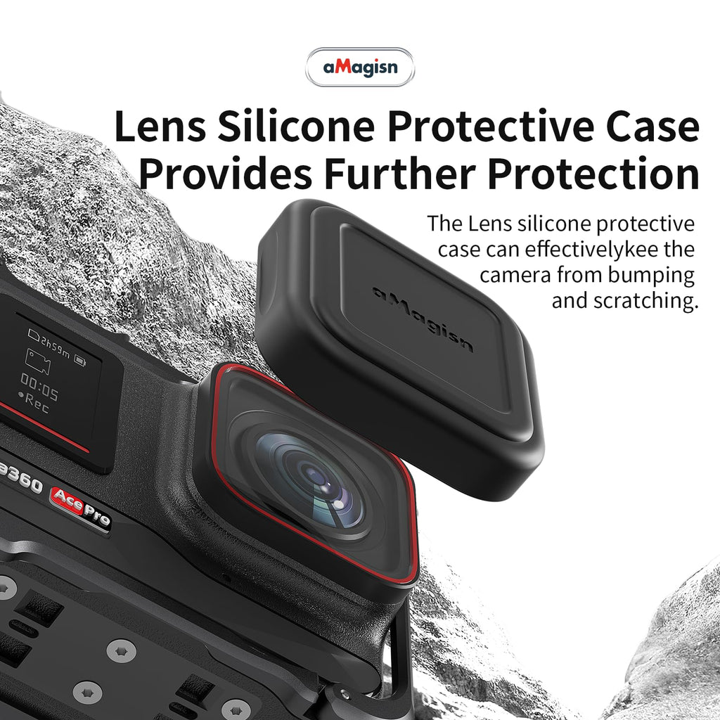 Aluminum Metal Frame Cage Case Bag with Silicone Lens Cap Screen Protector Camera Accessories Kit C354254