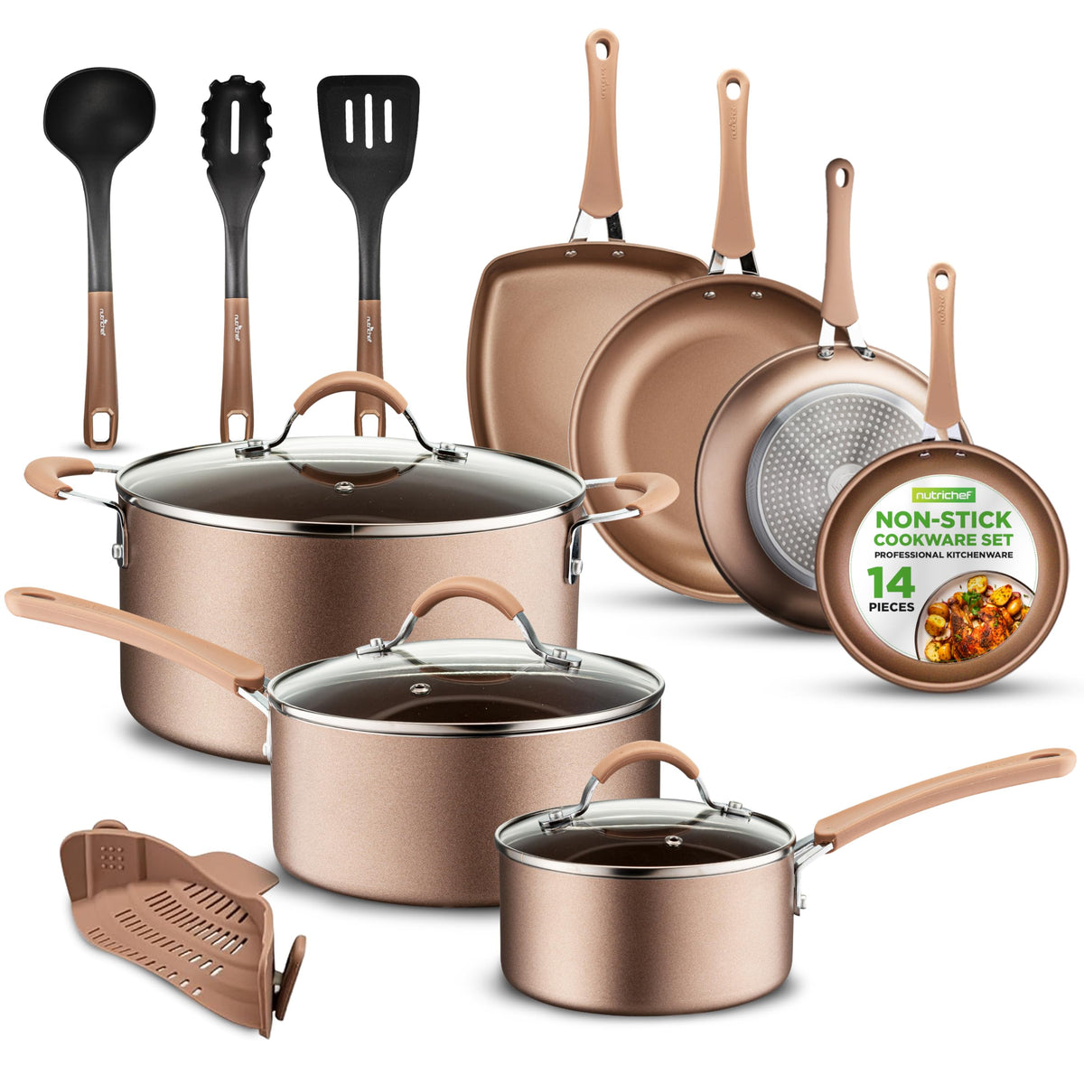 14-Piece Non Stick Cookware Set W923