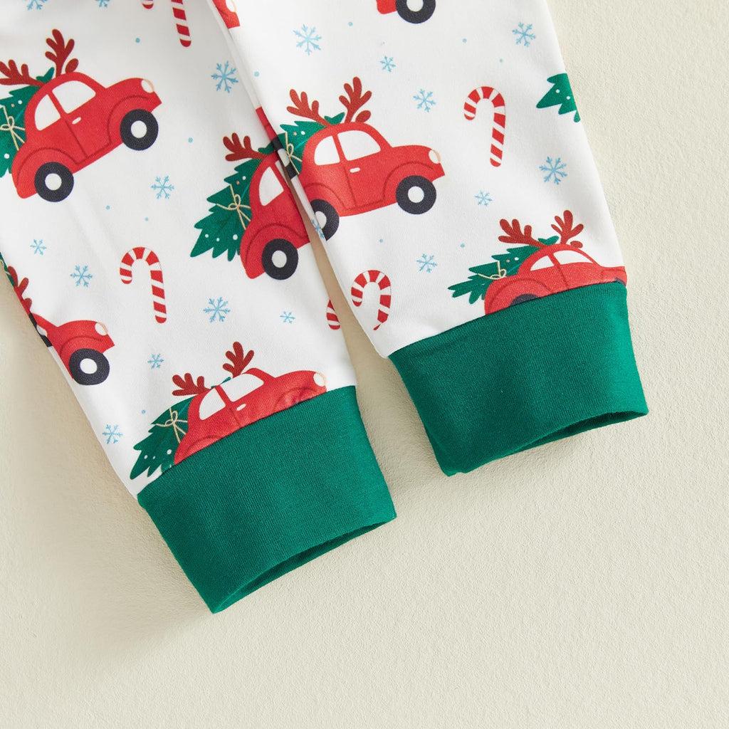 My First Christmas Baby Boy Outfit Romper Pants Hat Q50995