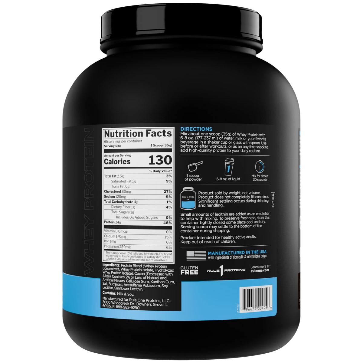 Whey Protein Powder Chocolate Fudge 65 Servings C312781