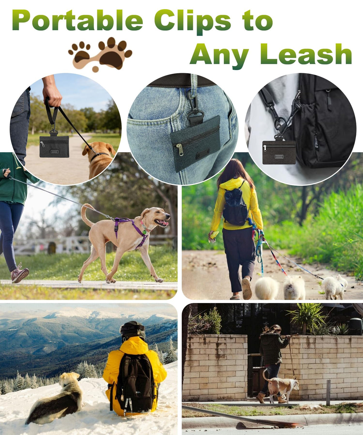 200 Pack Dog Poop Bags Rolls with Dispenser Q35821