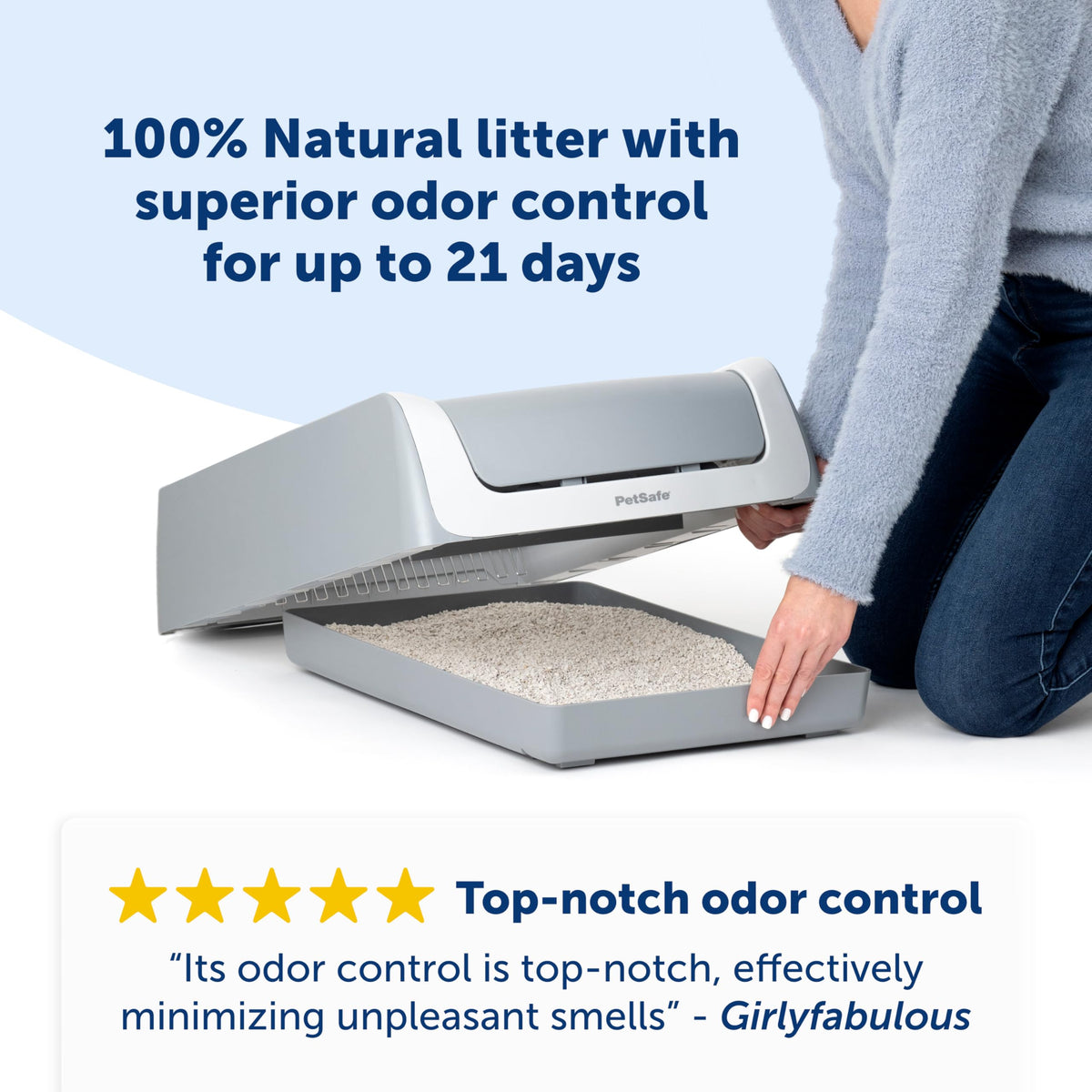 Natural Litter Reusable Tray with 4.2 lb Bag W3400