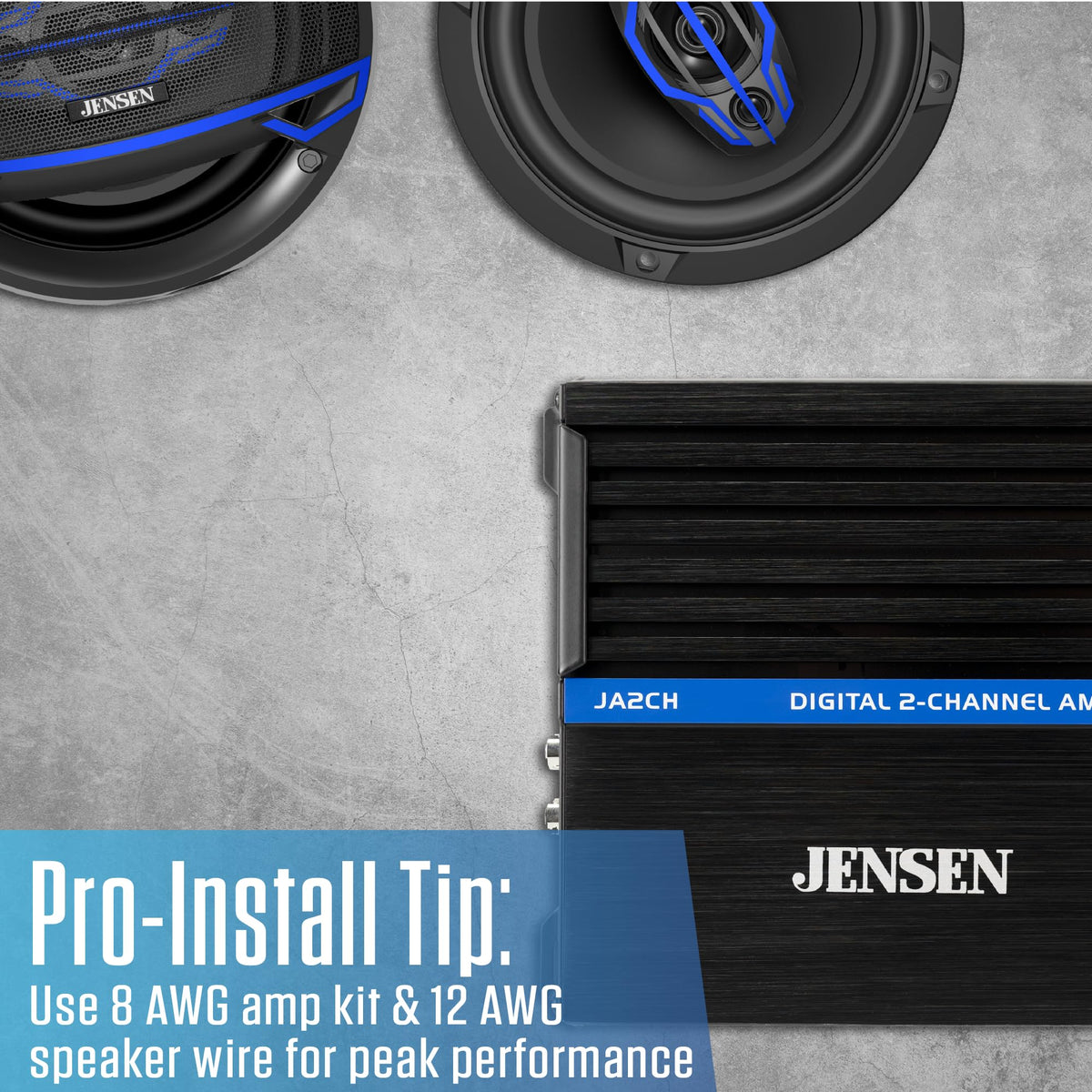 2-Channel Class-D Car Amplifier 600W Peak H319628