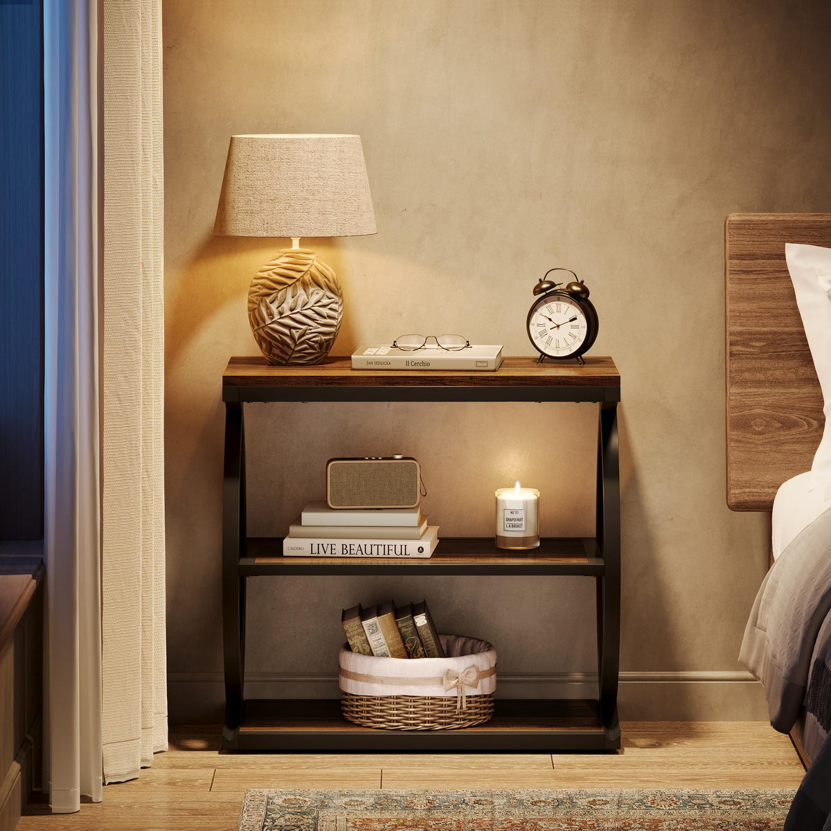 3-Tier Narrow End Table Z21409