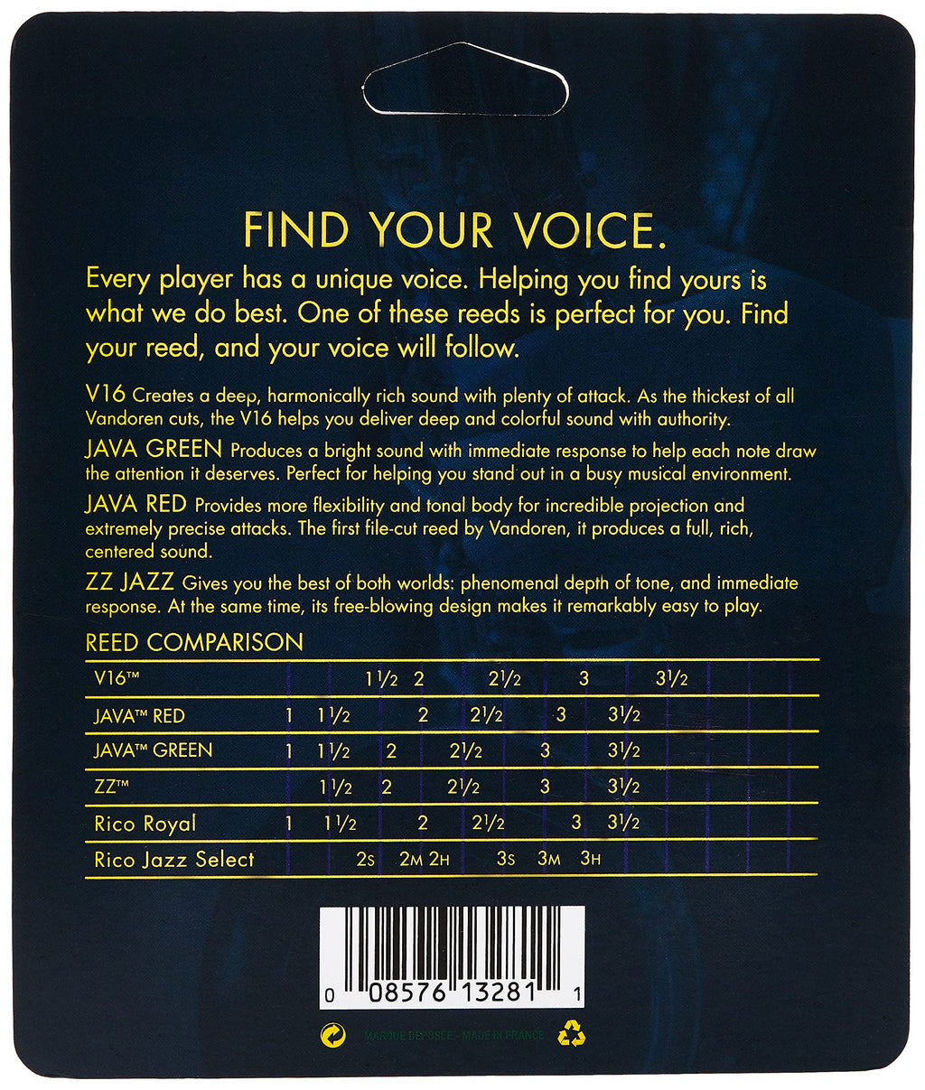 Alto Sax Jazz Reed Mix Card Strength 2.5 M313487