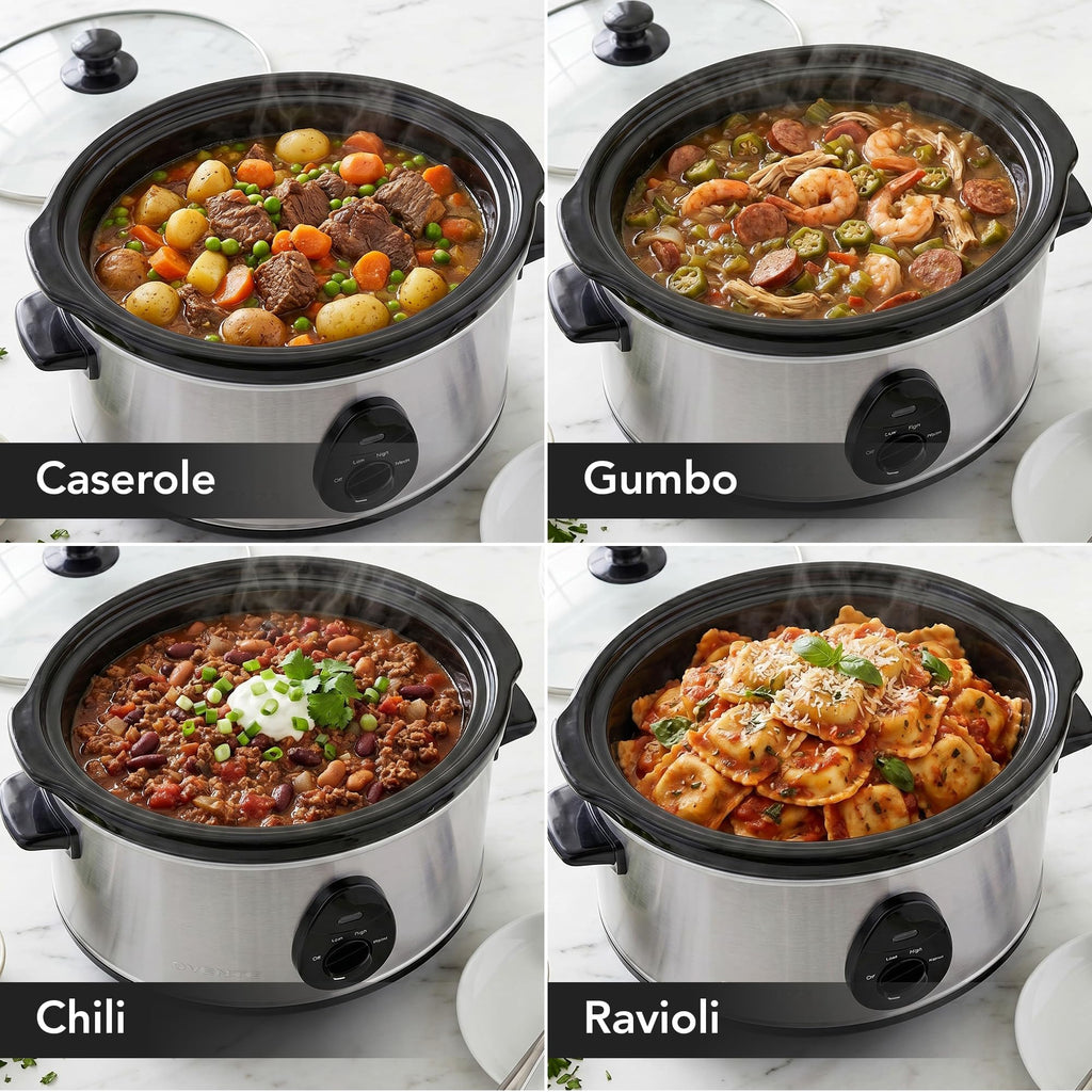 3.7 Qt Electric Slow Cooker F21162