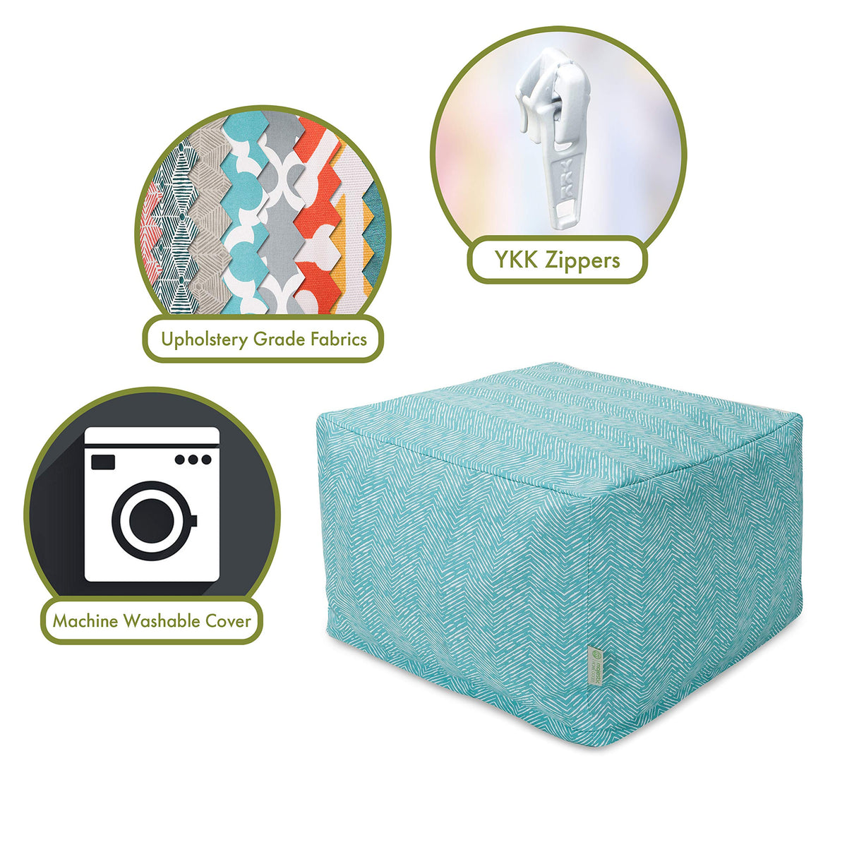 Teal Large Ottoman S786