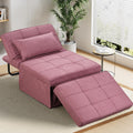 Pink Convertible Sofa Bed D3195