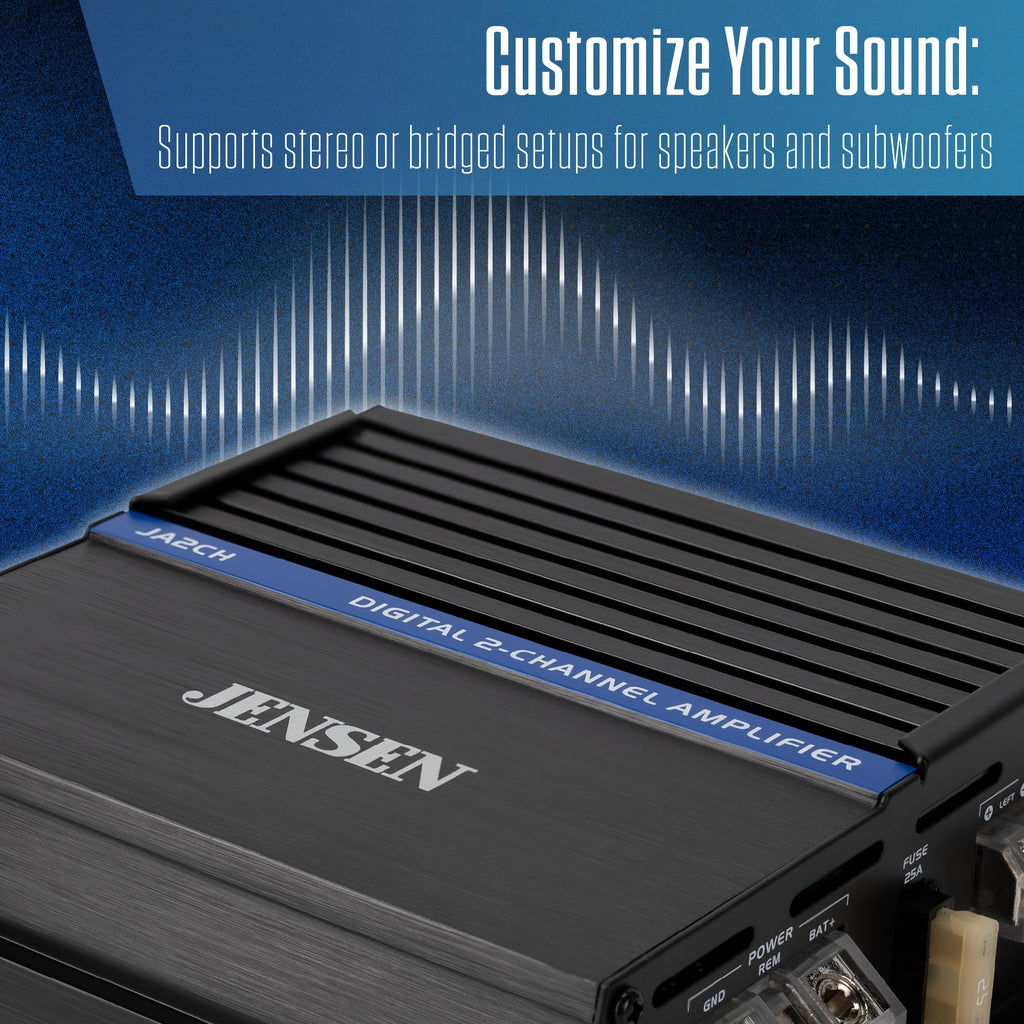 2-Channel Class-D Car Amplifier 600W Peak H319628