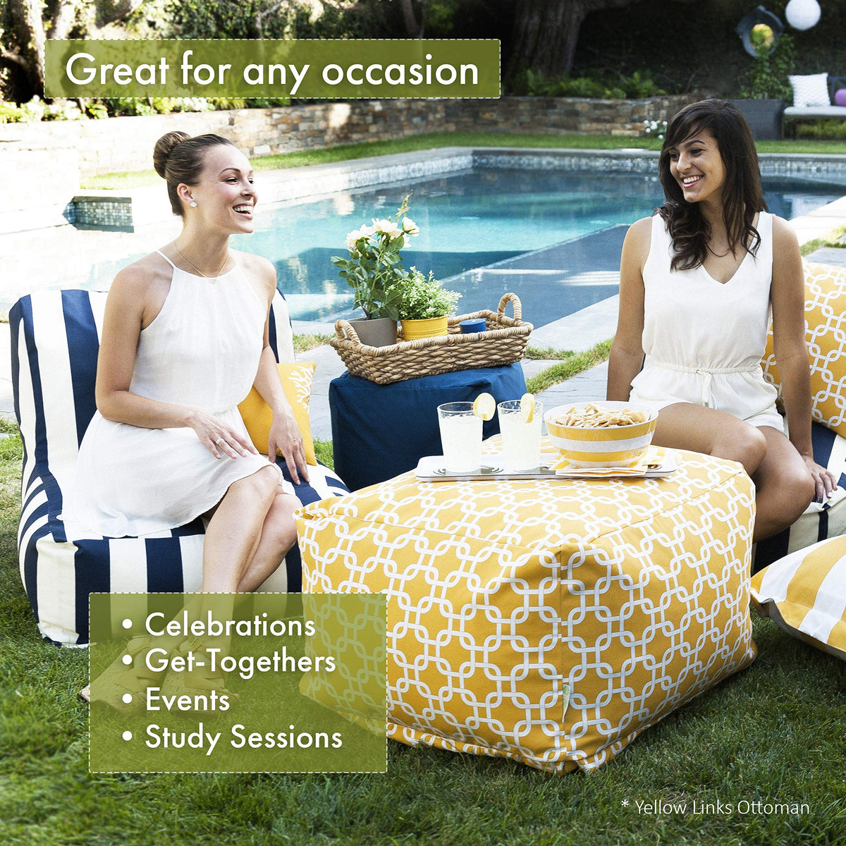 Teal Large Ottoman S786
